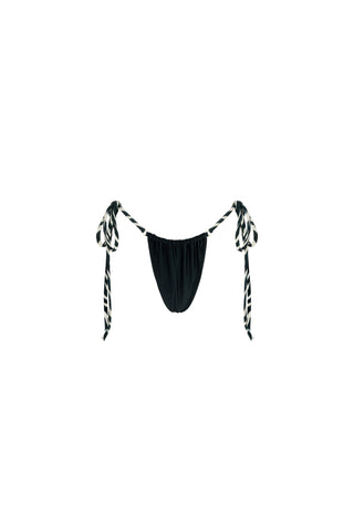 AMBA - Side Tie Bikini Bottom | ombre noir
