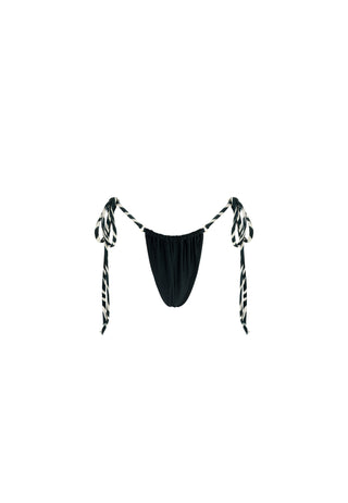 AMBA - Side Tie Bikini Bottom | ombre noir