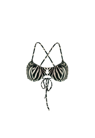 GAIA - Balconette Bikini Top | dusty zebra