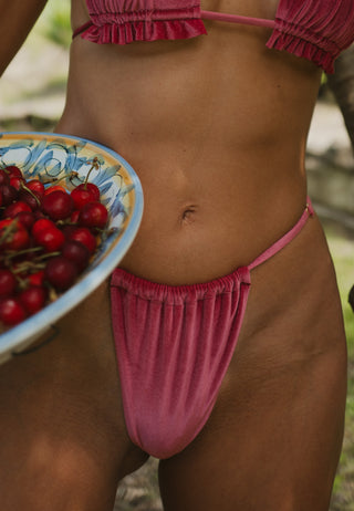 AMIA - Adjustable Bikini Bottom | velvet cherry