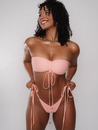 NAOMI - Side Tie Bikini Bottom | apricot ice